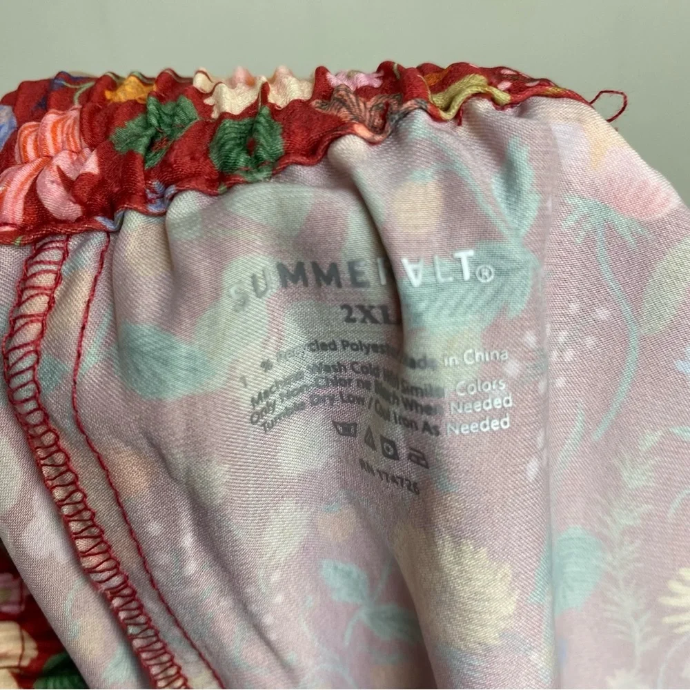 Summersalt x Rifle Paper Co. Women's Size 2XL Garden Party PJ Set NEW - Picture 7 of 16